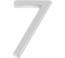 Самоклеящаяся цифра FUARO "7" ABS (50x37) CP хром 46911 