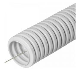 Гофрированная труба Промрукав ПВХ легкая 350 Н серая с/з д20 50м PR.012031м 