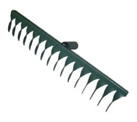 Прямые грабли с витыми зубьями Комус металл, 42 см, без черенка 1550843 