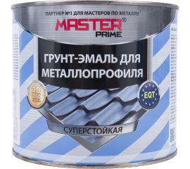 Грунт-эмаль для металлопрофиля MASTER PRIME RAL 3003 рубиново-красный, 2 кг 4300006961 