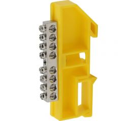 Шина ЭРА PE NO-222-91-1 Земля на на DIN-изол ШНИ-6x9-8 никелированная Д-Желтый, Б0044140 