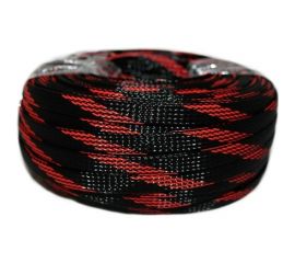 Змейка Maksimal 6 MaksiFlex черный с красной полосой 10м 361 