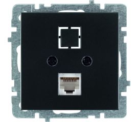 Механизм 1-местной компьютерной розетки Nilson СУ TOURAN-ALEGRA-THOR, матовый черный, 24380444 