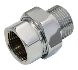 Прямое соединение СТМ ТЕРМО г/ш, 3/4, с накидной гайкой, для полотенцесушителей, хром CPASFM34 