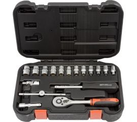 Набор торцевых головок АвтоDело 1/4" DR 17 предметов 39917 13700 