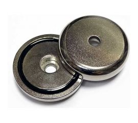 Магнитное крепление с отверстием Проф-магнит В42, сцепление 32 кг, 2 шт. PMYP-B-42 