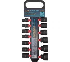 Набор головок ударных 13 предметов, 1/2DR, на пластиковом держателе iLOFORCE IF-4139MPB(54751) 