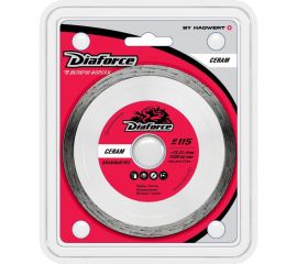 Диск алмазный Ceram 115x22.23x6х2.0 мм, влажный рез DIAFORCE 503115 