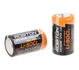 Элемент питания ROBITON 2шт. ER14250M- 1/2AA высокотоковый 16143 