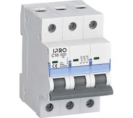 Автоматический выключатель IPRO 3фазы 16а 13447 