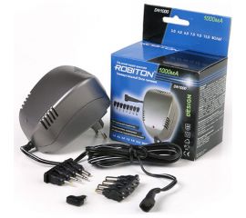 Адаптер/блок питания Robiton DN1000 1000мА нестабилизированный, 8 насадок BL1 04398 4398 