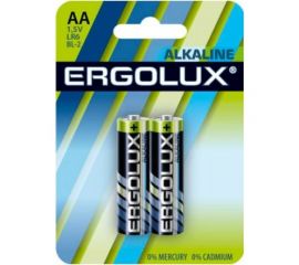 Батарейка Ergolux 1.5В LR6 Alkaline BL-2 11747 