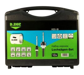 Набор биметаллических коронок MAXI М42 Cobalt 8% 14 предметов D.BOR W-017-19H-4010644D 