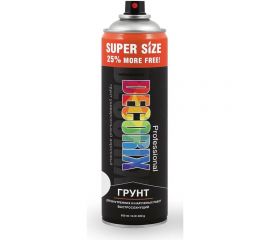 Аэрозольный грунт Decorix PROFESSIONAL SUPER SIZE (акриловый; матовый; белый; 650 мл) 0140-24 DX 