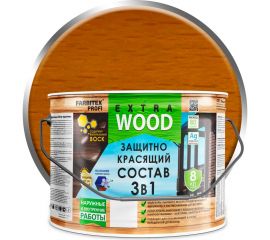 Защитно-красящий состав 3в1 FARBITEX EXTRA (калужница; 9 л) 4300007654 