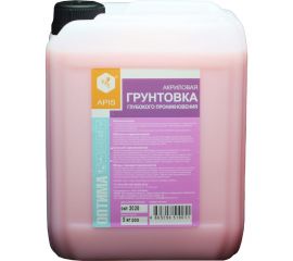 Грунтовка глубокого проникновения APIS Оптима, розовый, канистра 5 кг 4665296510051 