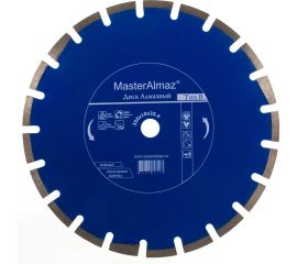 Диск алмазный сплошной по асфальту и плитке standard Тип В (350х10х25.4 мм) МастерАлмаз 10501445 