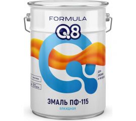 Эмаль ПРЕСТИЖ ПФ-115 FORMULA Q8 алкидная, глянцевая, 10 кг, серая 52701 