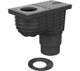 Вертикальный трап дождеприемник под водосточную трубу MCH Chudej dn125/110 черный 325S 