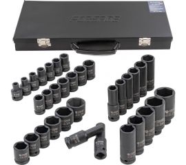 Набор головок ударных 33 шт, 1/2""DR, 6 гр. f-4333-5mpb Forsage 54905 