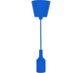 Патрон REXANT E27 силиконовый со шнуром 1 м синий 11-8885 