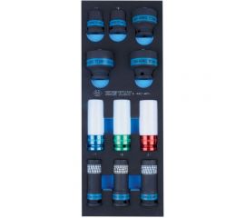 Набор ударных головок 1/2"", ложемент, 11шт KING TONY 9-4401MPV 