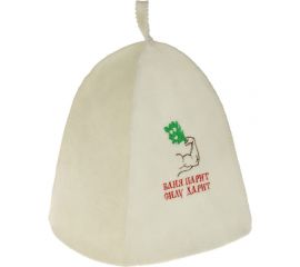 Банная шапка с вышивкой Добропаровъ Баня парит силу дарит 2822356 