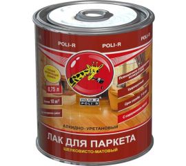 Паркетный лак Poli-R (шелковисто-матовый; 0.75 л) 13554 