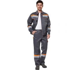 Костюм Эксперт Спецодежда Комфорт 1, серый/оранжевый, р. 52-54, рост 170-176 6446000027168 