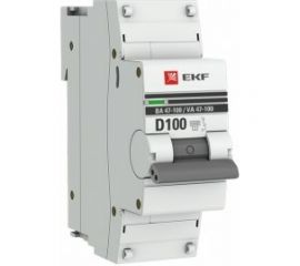 Автоматический выключатель EKF 1P, 100А, 10kA, ВА 47-100, PROxima SQ mcb47100-1-100D-pro 