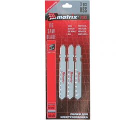 Полотна для электролобзика по металлу (50 мм; 0.8 мм; 3 шт.) MATRIX 78143 