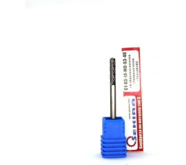 Бор-фреза твердосплавная сфероцилиндрическая C1-03-14-MD-03-40 Х-образная насечка по металлу Sekira 00-00011924 