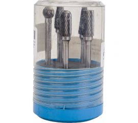 Набор борфрез твердосплавных из 5шт, 12x10-28x6 мм, спиральная насечка CSS05-1005S CNIC 58191 