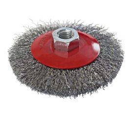 Щетка-крацовка коническая (125 мм; M14; стальная витая проволока) Pobedit 2133025 