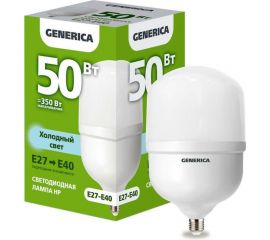 Светодиодная лампа GENERICA HP 50Вт 230В 6500К E27-E40 LL-HP-50-230-65-E27-E40-G 