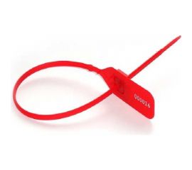 Пластиковая номерная пломба ООО Пломба.Ру D5мм, L280мм, Цвет Красный 100 шт. КПП-3-0901 