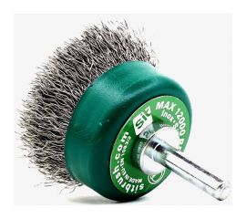 Щетка для дрели чашечная 50x17x15х6 мм, проволока гофрир. нерж. сталь 0.3 мм SIT 0984 