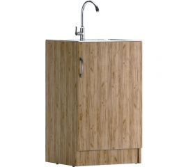 Тумба под нержавеющую мойку Домино Дуб Вотан 50x50, левая/правая D5050DV-1 