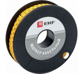 Кабельный маркер EKF 4,0 мм2, N, 500 шт, ЕС-2, PROxima plc-KM-4-N 