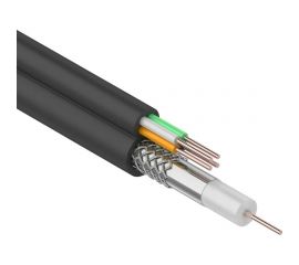 Кабель REXANT ККСВ-П+4х0,5 мм бухта 100 м черный 01-4022 