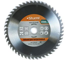 Диск пильный (255x32 мм; 48 зубьев; переходное кольцо 30 мм) Sturm 9020-255-32-48T 