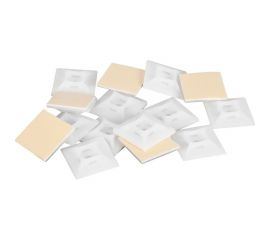 Основание для стяжек NIKOMAX самоклеящееся, размер 20х20мм, белое, уп-ка 100шт. NMC-TMA20-WT-100 