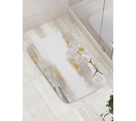 Коврик противоскользящий JoyArty ""Орхидея ожидает"" для ванной, сауны, бассейна, bath_2287 