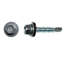 Кровельный саморез КРЕП-КОМП 4,8x35, RAL7004, серый, 250 шт. ск357004кф 