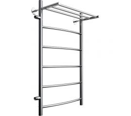 Полотенцесушитель Zox ЛЦ ДУГА 80х50х50, 1 дюйм, полка, 6 перекладин, левое боковое подключение В4 535021 