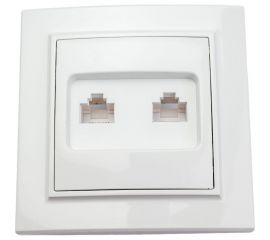 Розетка EKF Минск RJ-45+Phone СП белая ERK00-135-10 