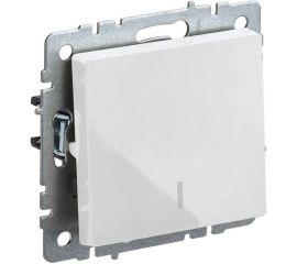 1-клавишный выключатель IEK Brite с индикацией 10а вс10-1-1-брб белый BR-V10-1-10-K01 