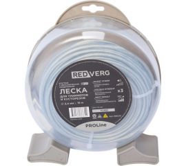Леска для триммера ProLine 2.4 мм, 15 м, круглая с металлическим сердечником REDVERG 990215 6679892 