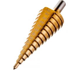 Сверло ступенчатое (6-30 мм; HSS TiN; трехгранный хвостовик) ТУНДРА 5570236 