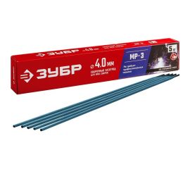 Электроды сварочные ЗУБР МР-3, с рутиловым покрытием, 4х450 мм, 5 кг 40015-4.0 